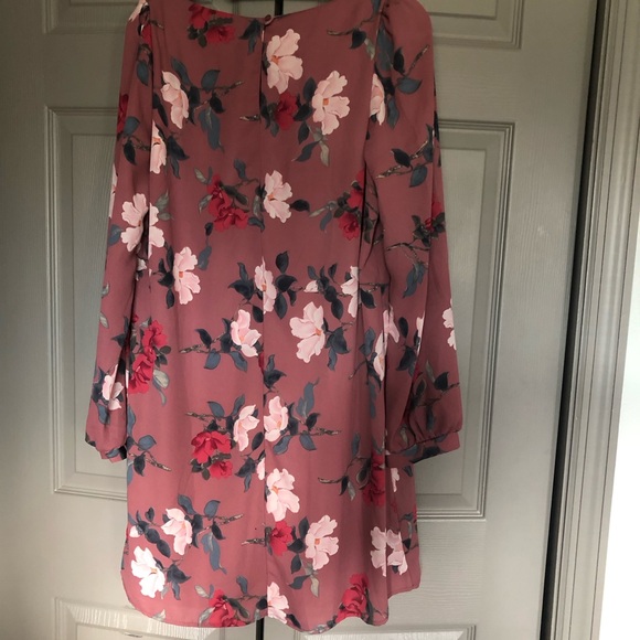 Lulus Rosalinda Mauve Skater Dress - Picture 3 of 5